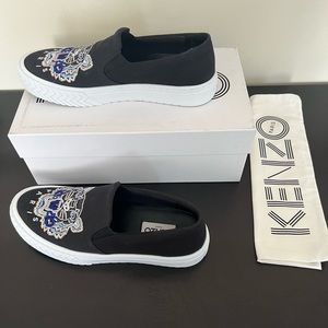 Mens Kenzo Skate Tiger Head in black